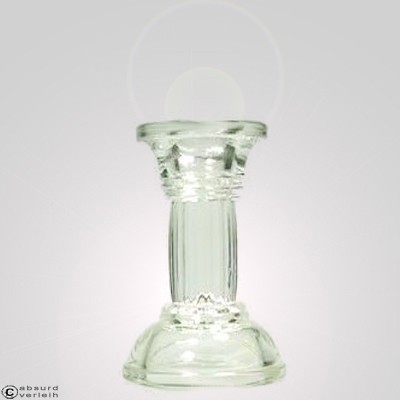 Tischkerzenhalter, Glas 5,5Ø , 9cm hoch  VE 1