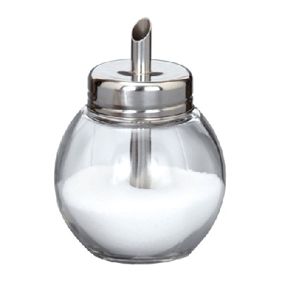 Zuckerstreuer, Glas 8,5cm VE 1