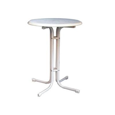 Stehtisch weiß Ø 85cm Höhe 110cm VE Stk.
