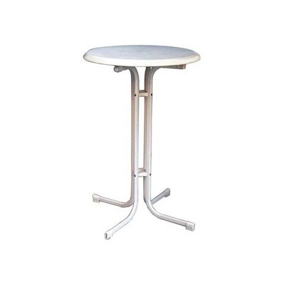 Stehtisch weiß Ø 70cm Höhe 110cm VE Stk.