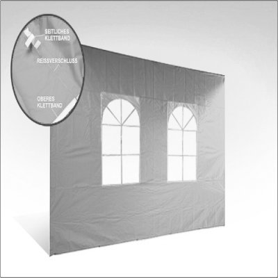 Seitenwand Flexzelt 3m mit Fenster