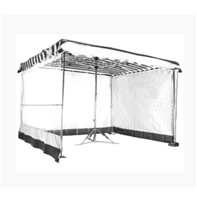 Seitenwand, 3m, Marktschirm mit Fenster