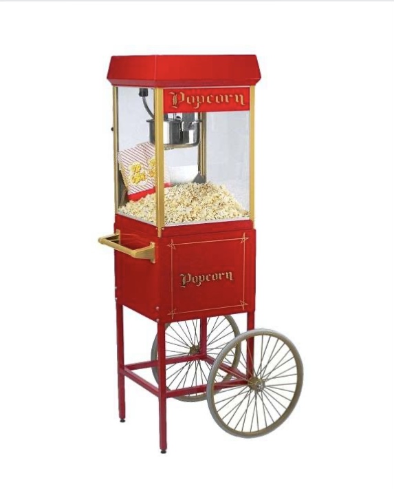 Popcornmaschine auf Rädern, 230V/2KW