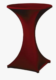 Stehtischhusse Galactica rot 2 tlg Ø 70cm VE Stk.